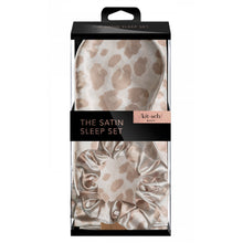 Load image into Gallery viewer, Satin Sleep Set- Leopard