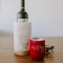 Load image into Gallery viewer, Merry Metal Wine Tumbler