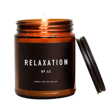 Load image into Gallery viewer, RELAXATION Soy Candle/ Amber Jar
