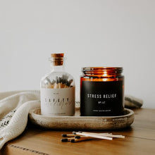 Load image into Gallery viewer, STRESS RELIEF Soy Candle/ Amber Jar

