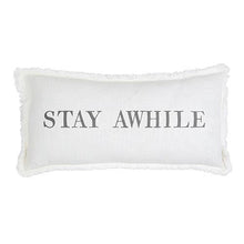 Load image into Gallery viewer, Face to Face Rectangle Pillow - Stay Awhile
