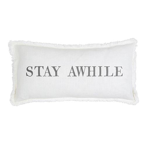 Face to Face Rectangle Pillow - Stay Awhile