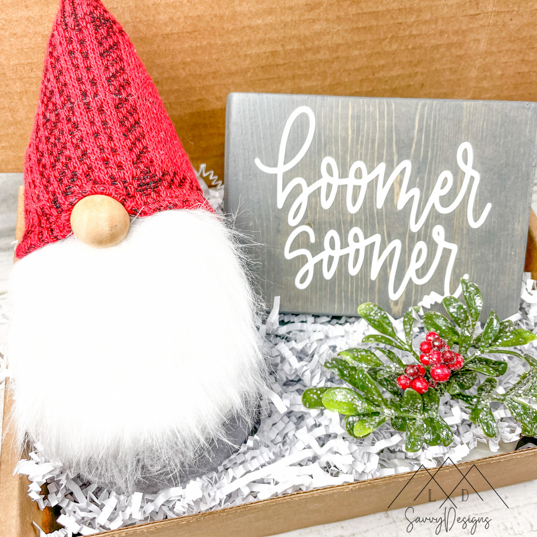 Boomer Sooner Gnome Gift Box