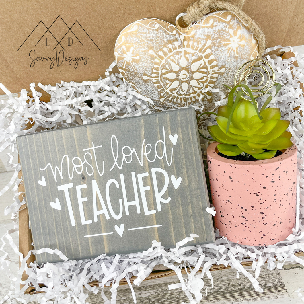 Teacher Valentine Gift Box