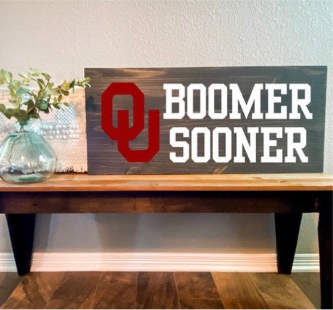 OU Boomer Sooner Sign