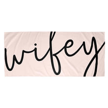 Load image into Gallery viewer, Quick Dry Oversized Beach Towel - Wifey
