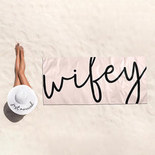 Load image into Gallery viewer, Quick Dry Oversized Beach Towel - Wifey
