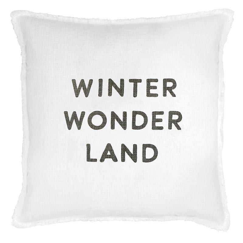 Face to Face Euro Pillow - Winter Snow